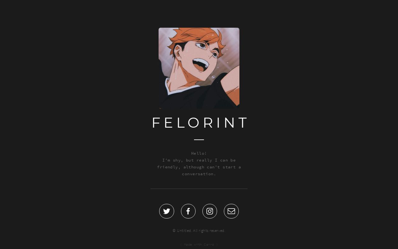 Carrd profile picture for @felo